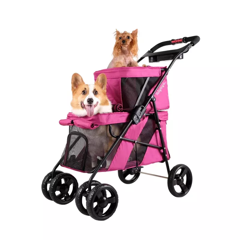 Ibiyaya-Double Decker Pet Bus – Red Violet.