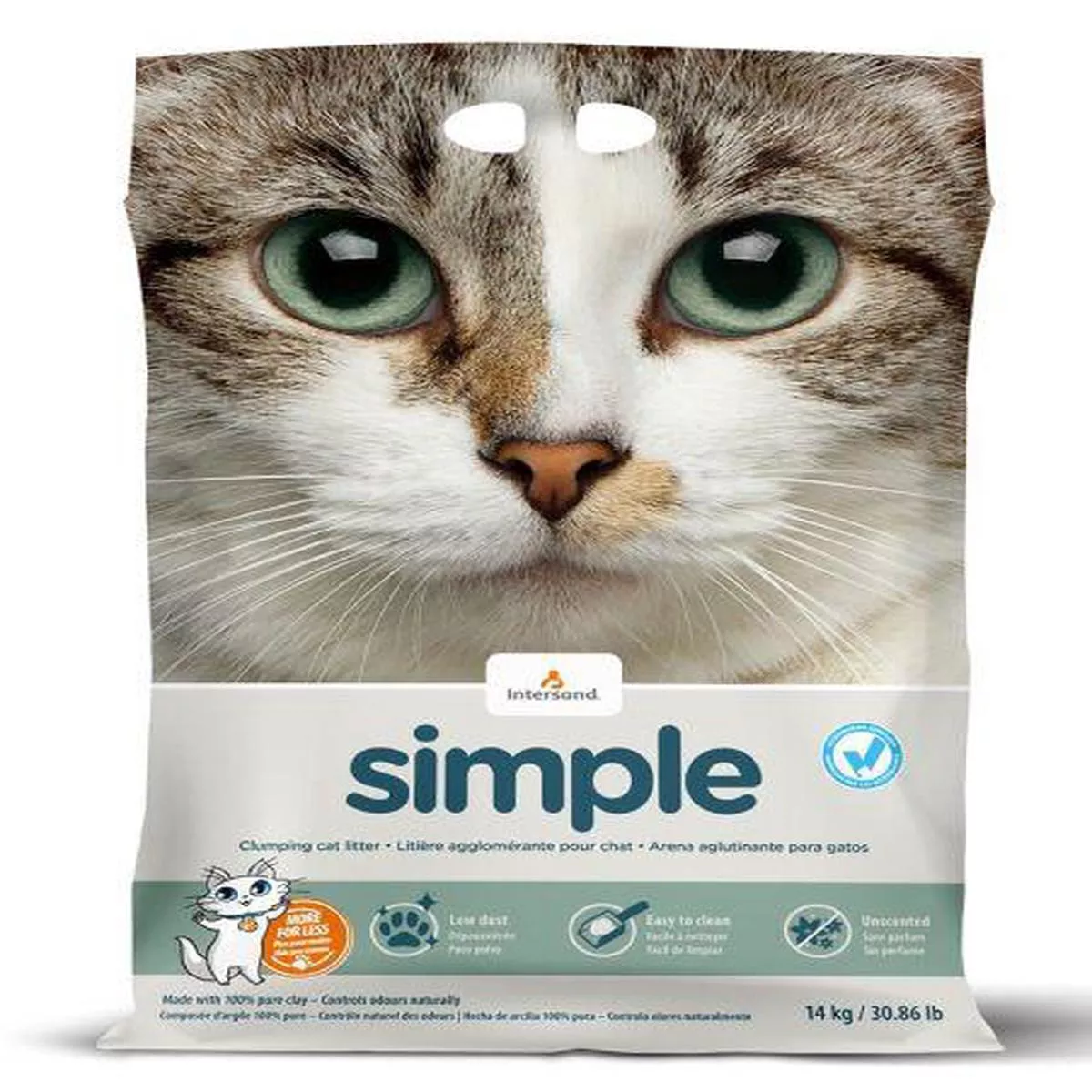 Intersand Simple Clumping Cat Litter