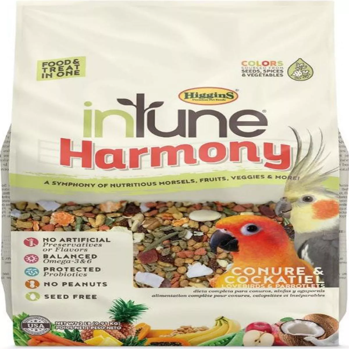 Intune Harmony Conure & Cockatiel – 2 LB