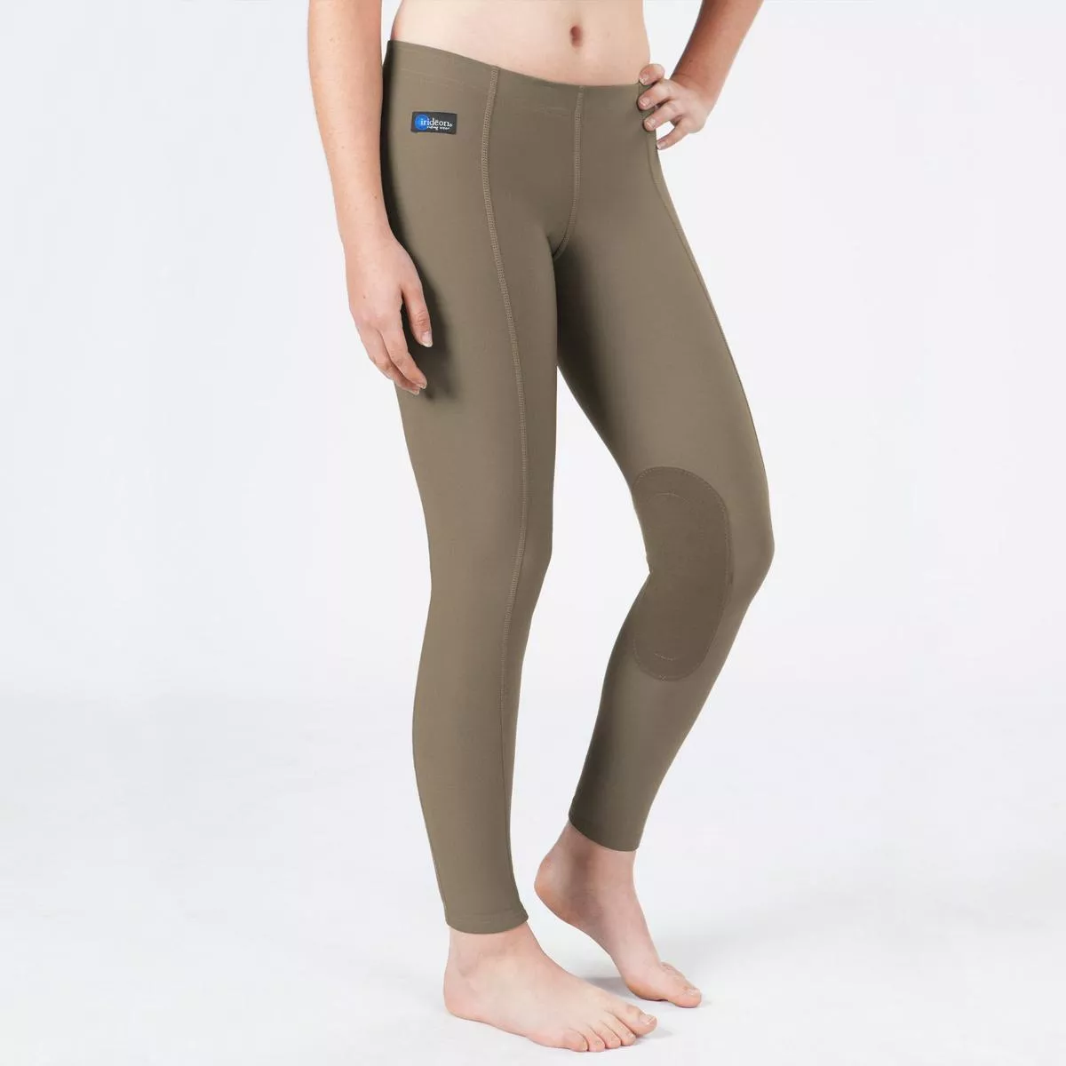 Irideon Issential Low-Rise Knee Patch Tights – Small | Sandstone