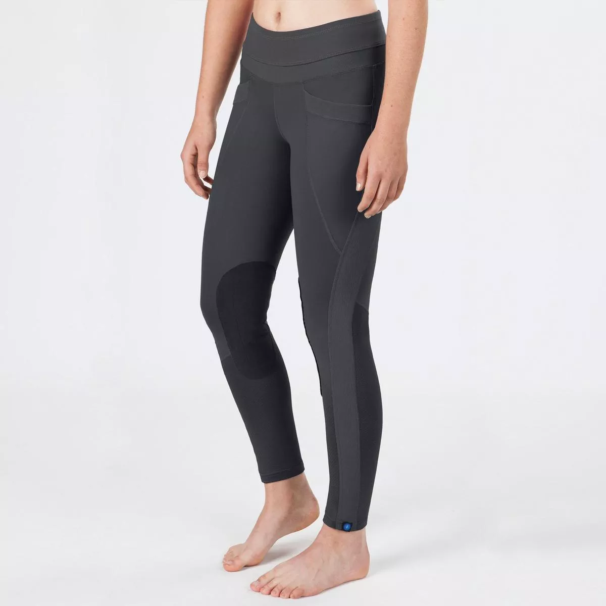 Irideon Synergy Knee Patch Tights – Medium | Dove Grey