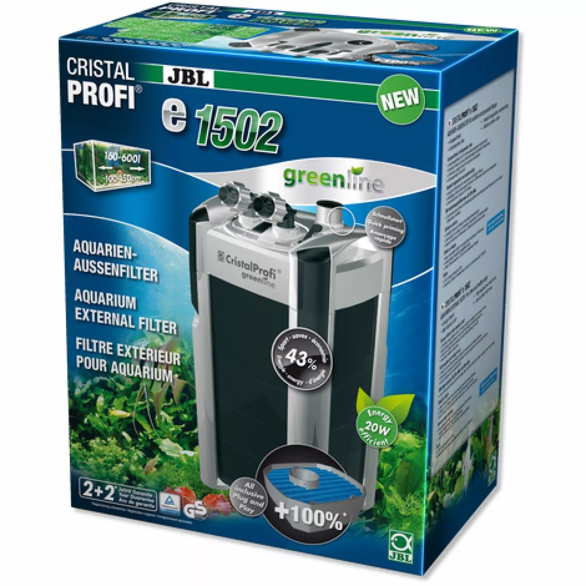 JBL CristalProfi E1502 greenline UK-plug
