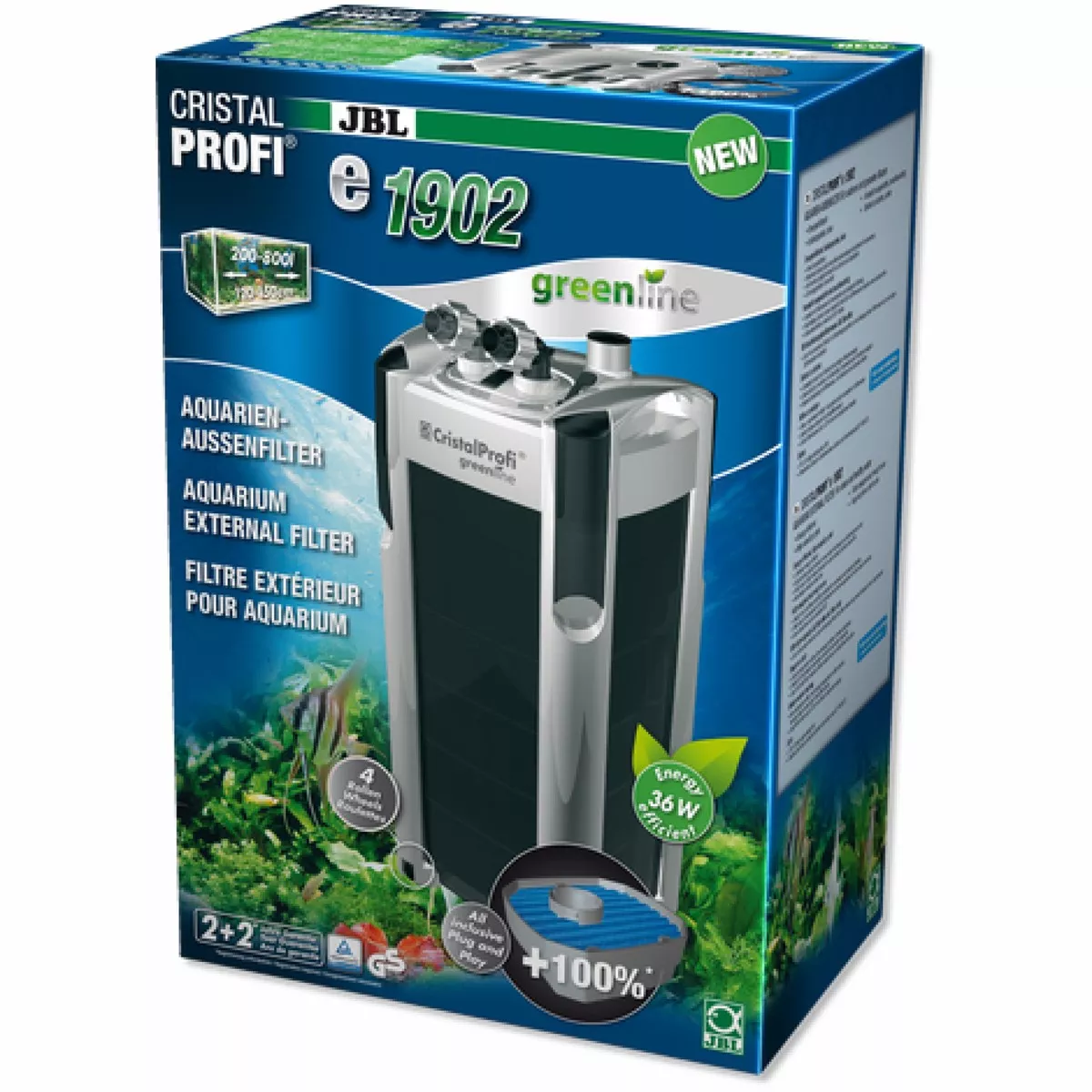 JBL CristalProfi E1902 greenline UK-plug