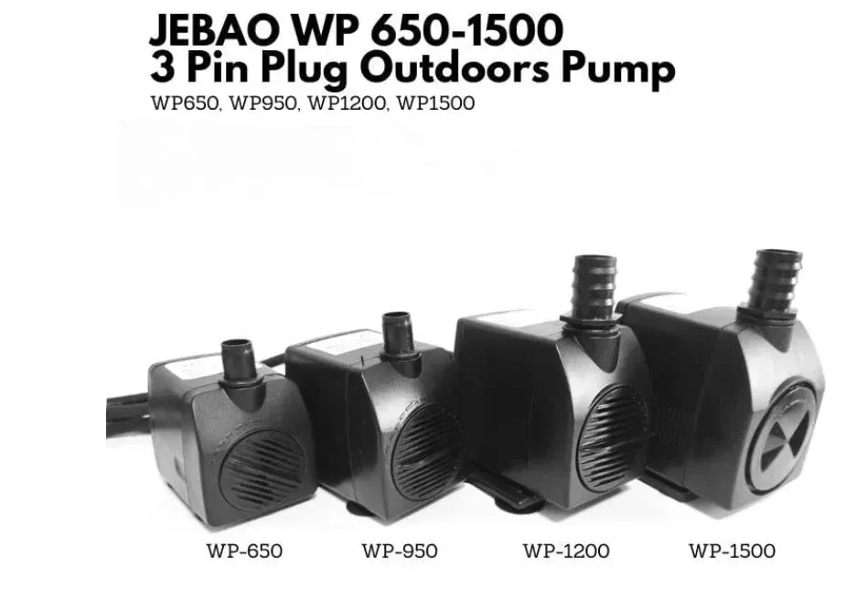 JEBAO 3 Pin Plug Outdoors Pump (WP650 – WP1500)