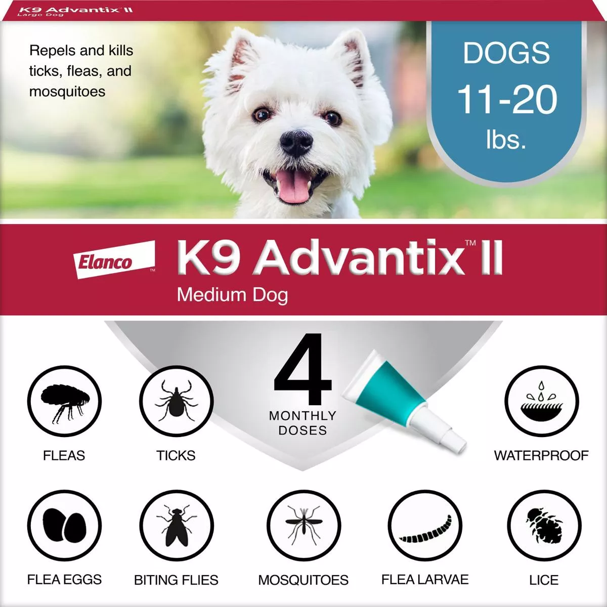 K9 Advantix Ii – 11-20 LB-4 PK