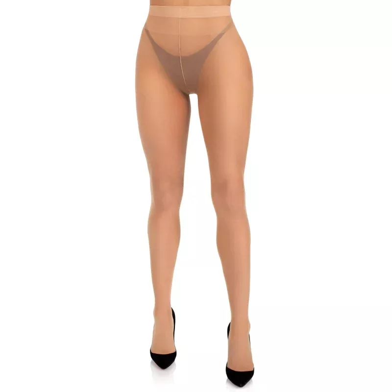 Kara Sheer Tights: Nude / One Size Black