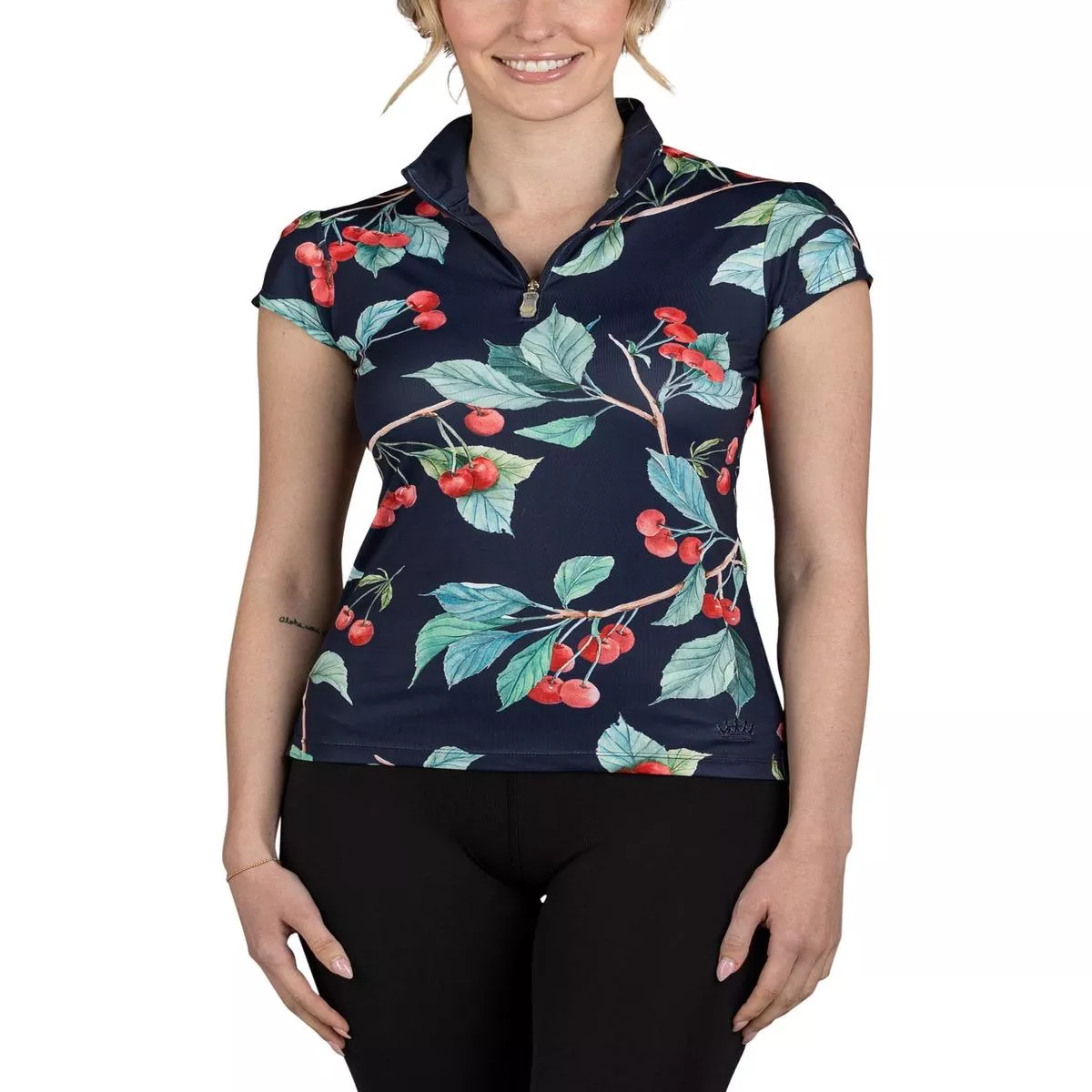 Kastel Denmark Cap Sleeve Navy Cherry