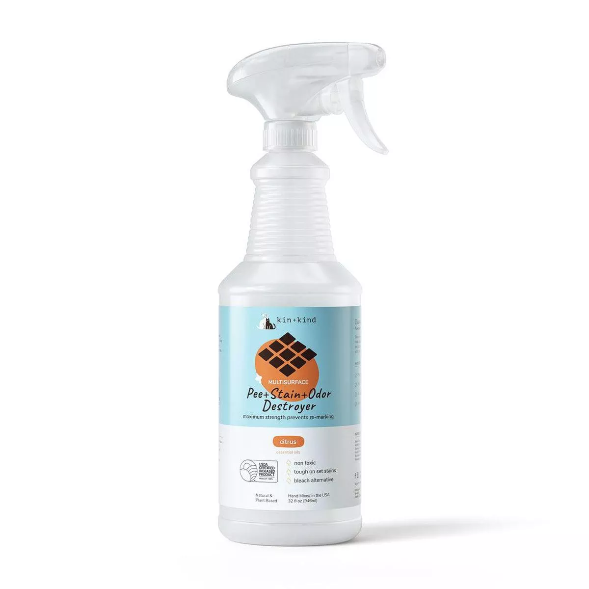 kin+kind Multi-Surface Citrus Pet Pee+Stain+Odor Destroyer