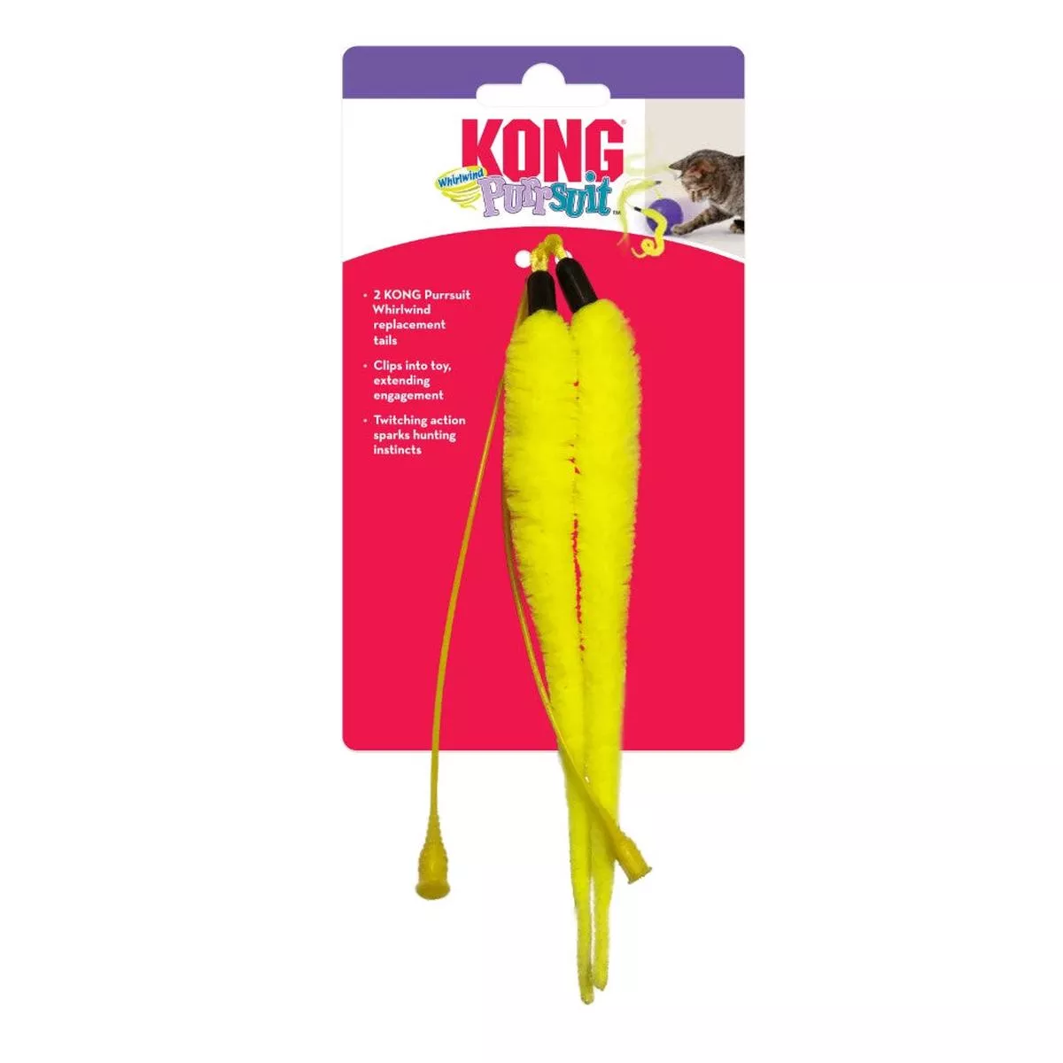 KONG Purrsuit Whirlwind Replacement Tails, 2-pack