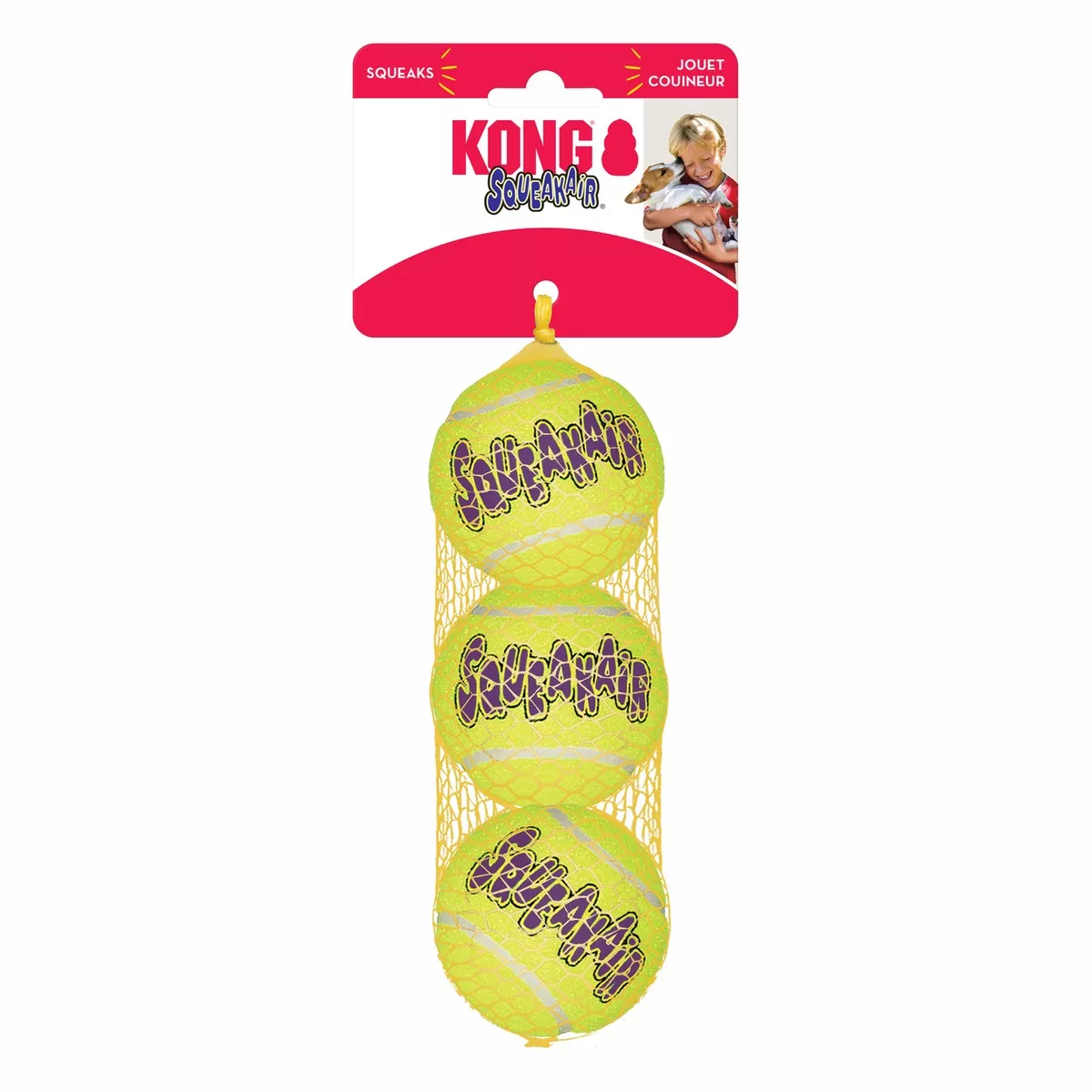 KONG SqueakAir Ball Medium - 3pcs