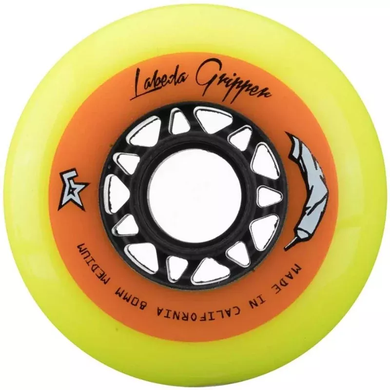 Labeda Gripper Wheels – Medium Yellow (Pack of 4)