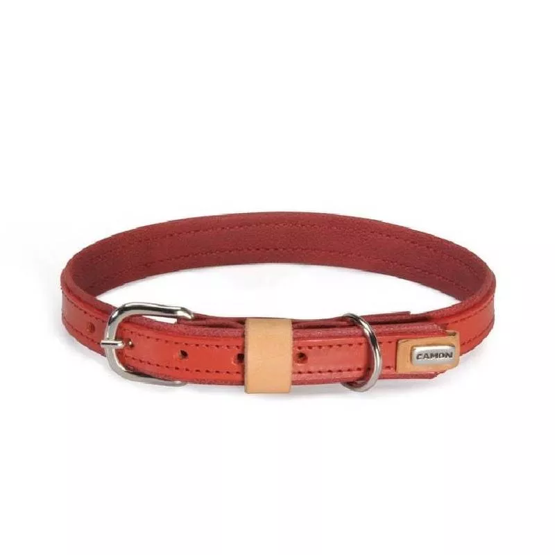 Leather collar- Red