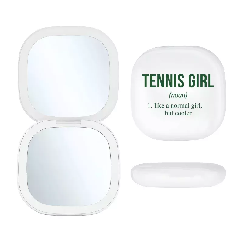 LED Compact Mirror - Tennis Girl