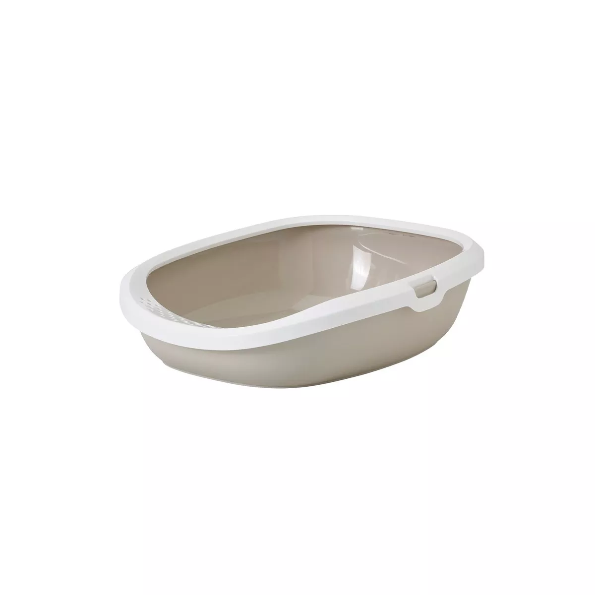 LITTER TRAY GIZMO MD WHITE MOKKA