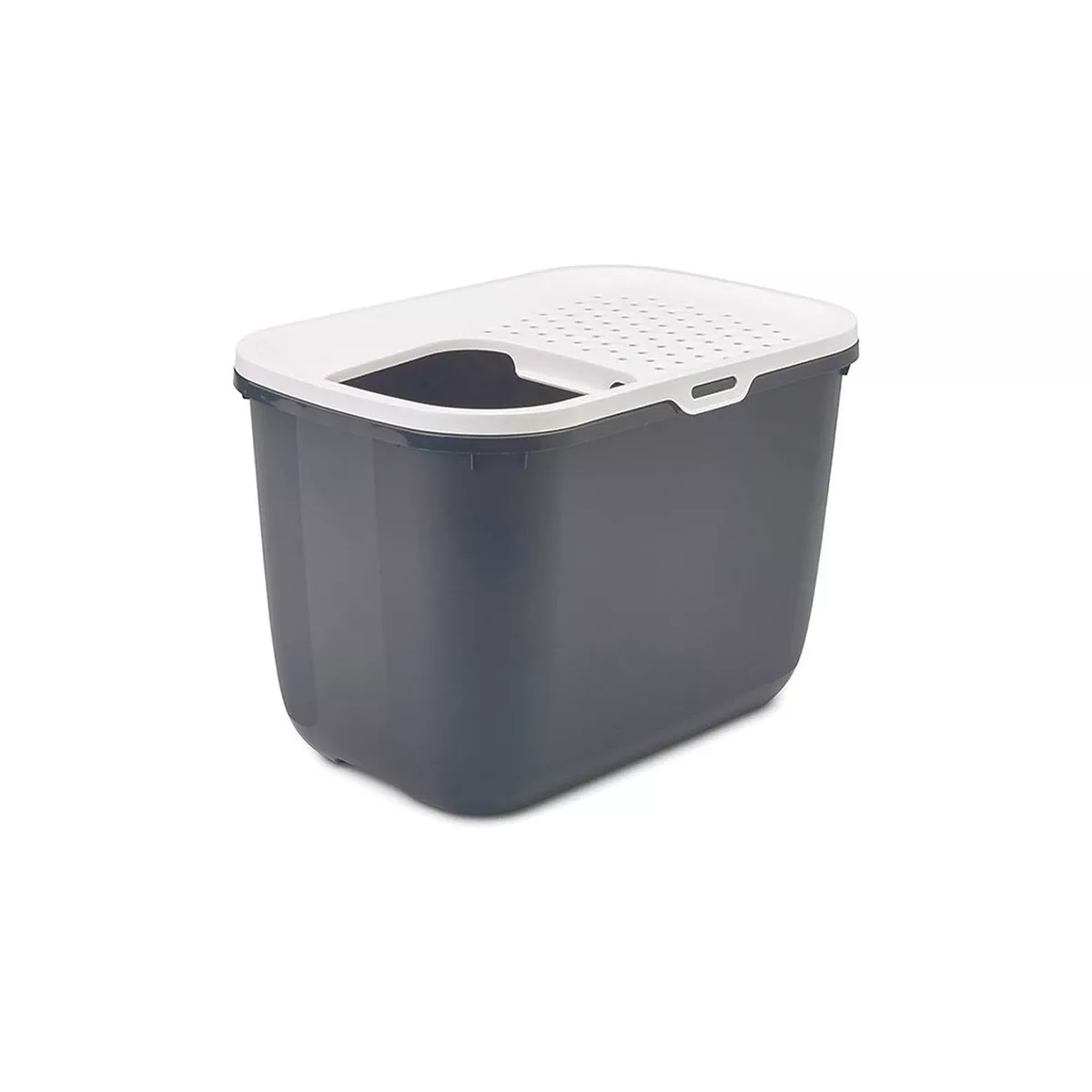 LITTER TRAY HOP IN WHITE ANTHRACITE