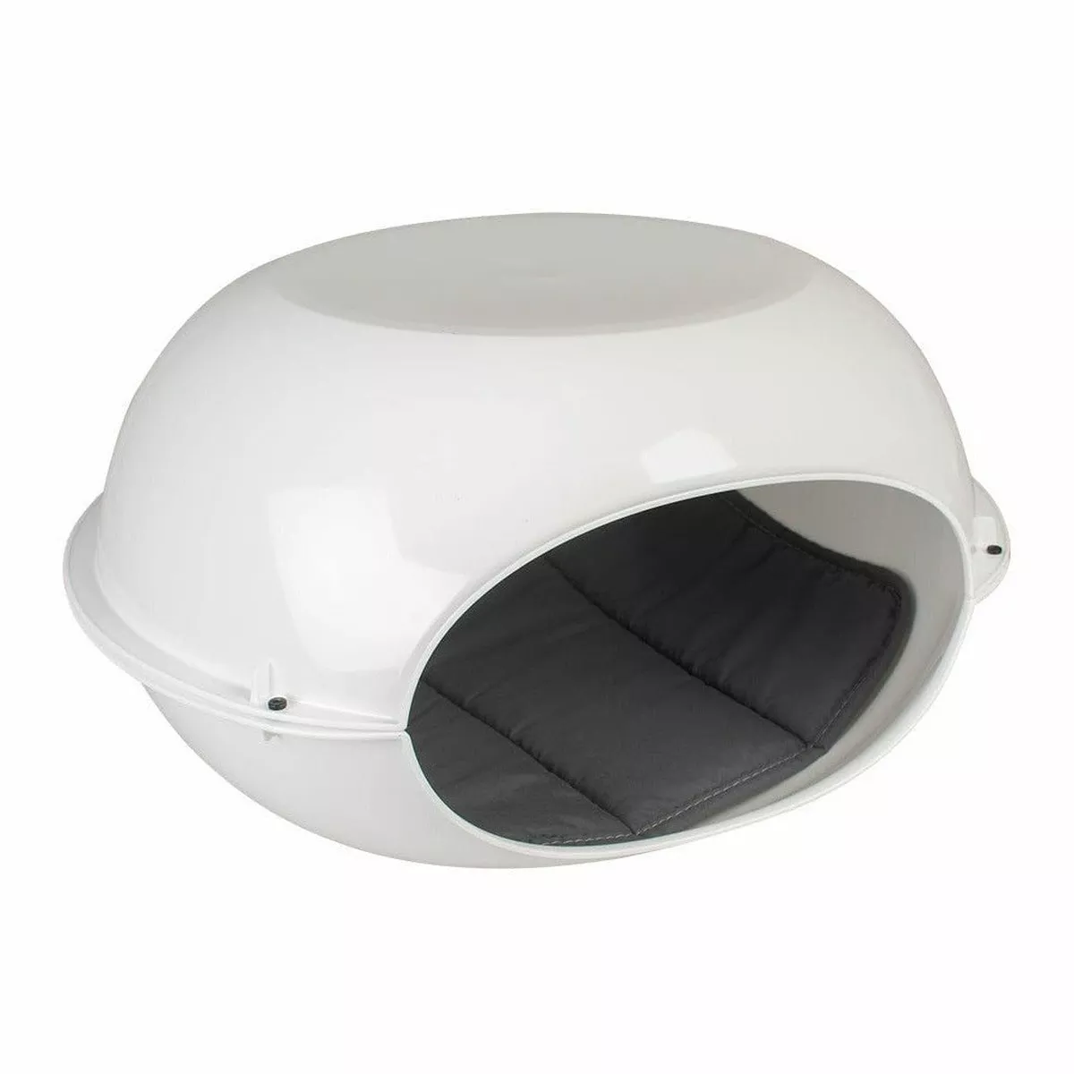 Luna cat igloo with pillow 57x38x31cm white