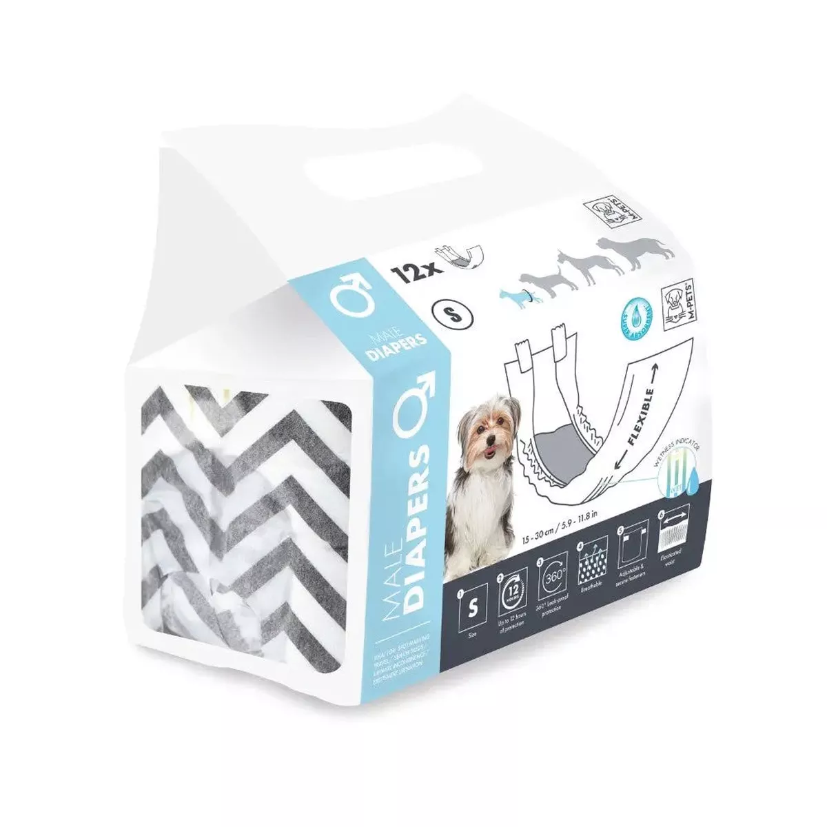 M-PETS Diapers - Male Dog