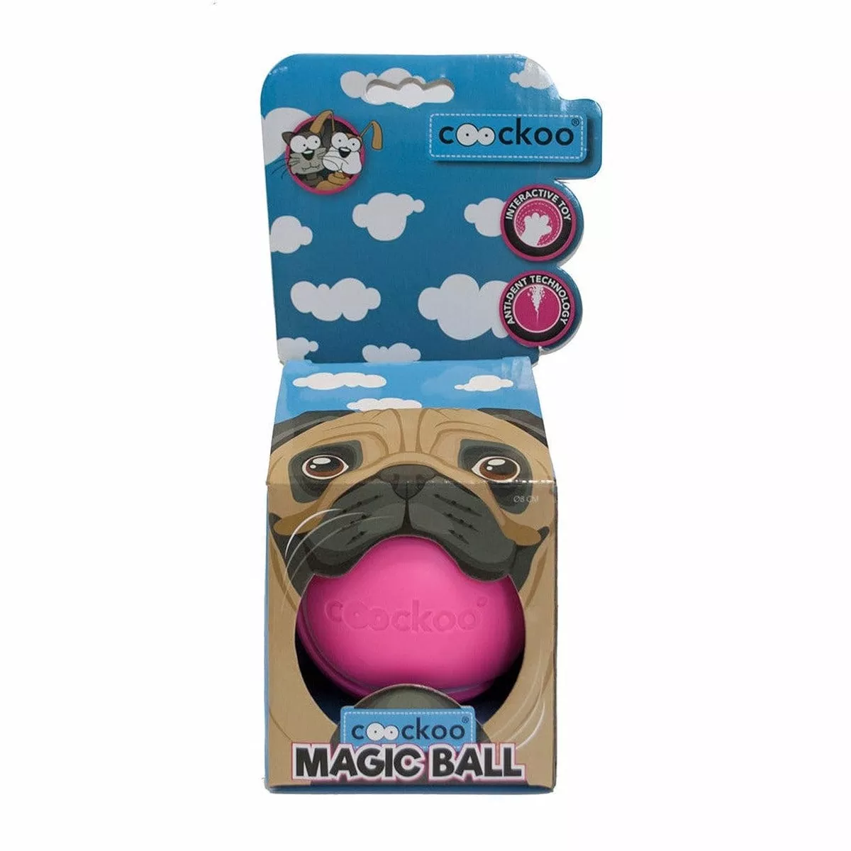 Magic Ball 8,6cm pink
