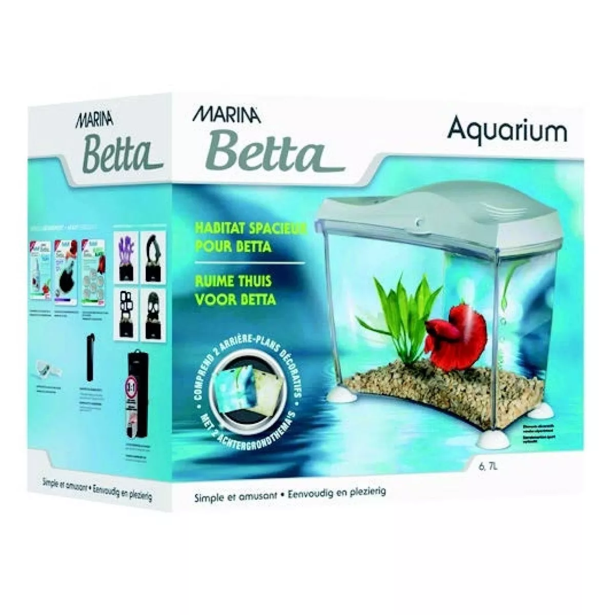 Marina Betta Kit White, 6.7 L