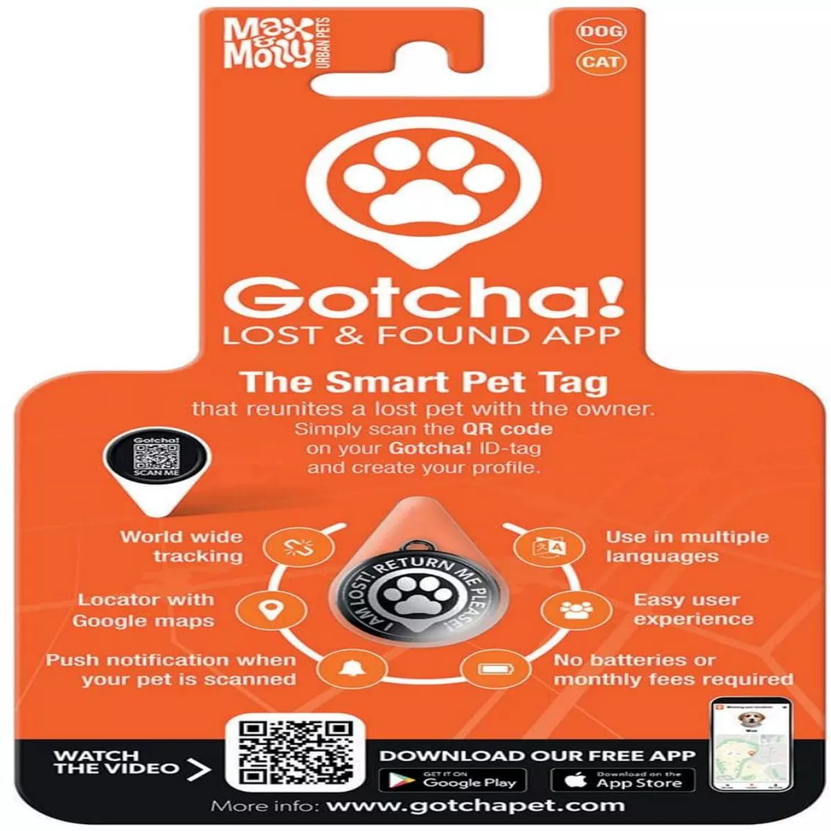 Max & Molly Gotcha! Smart ID Pet Tag