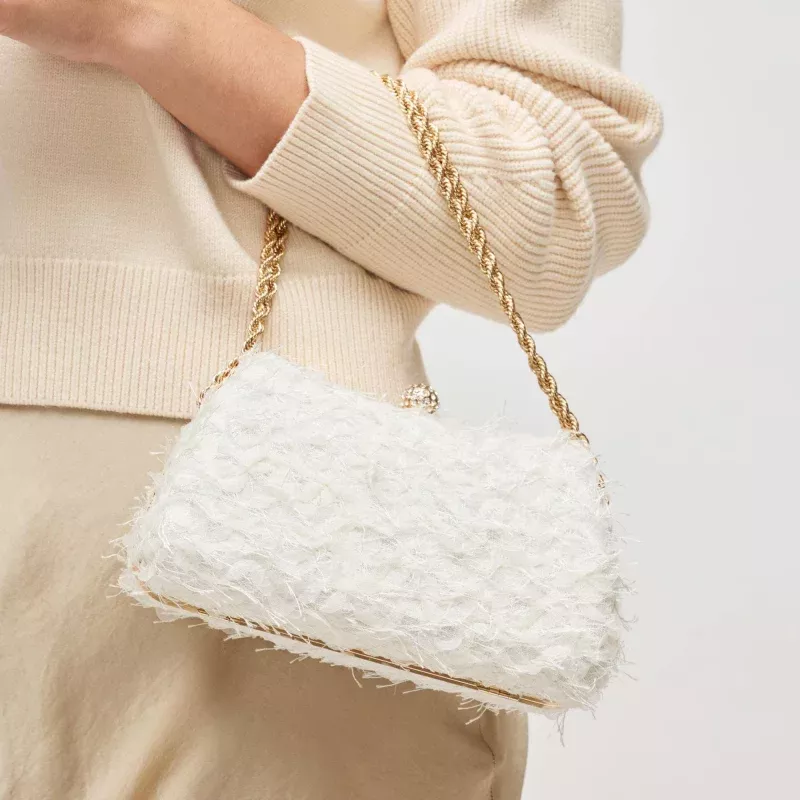 Maxi Evening Bag: Ivory