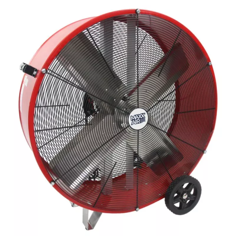 Maxx Air 30" Direct Drive Barrel Fan Red