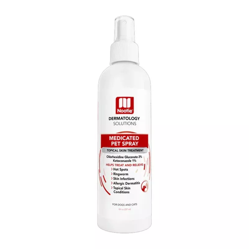 Medicated Antibacterial Pet Spray w/ Chlorhexidine 8oz