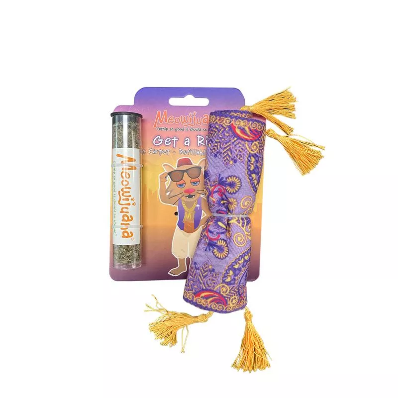 Meowijuana Cat Toy Get A Ride Refillable Magic Carpet