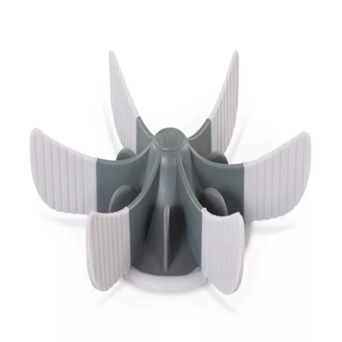 Messy Mutts Dog Slow Feeder Bowl Insert with Suction, Cool Grey