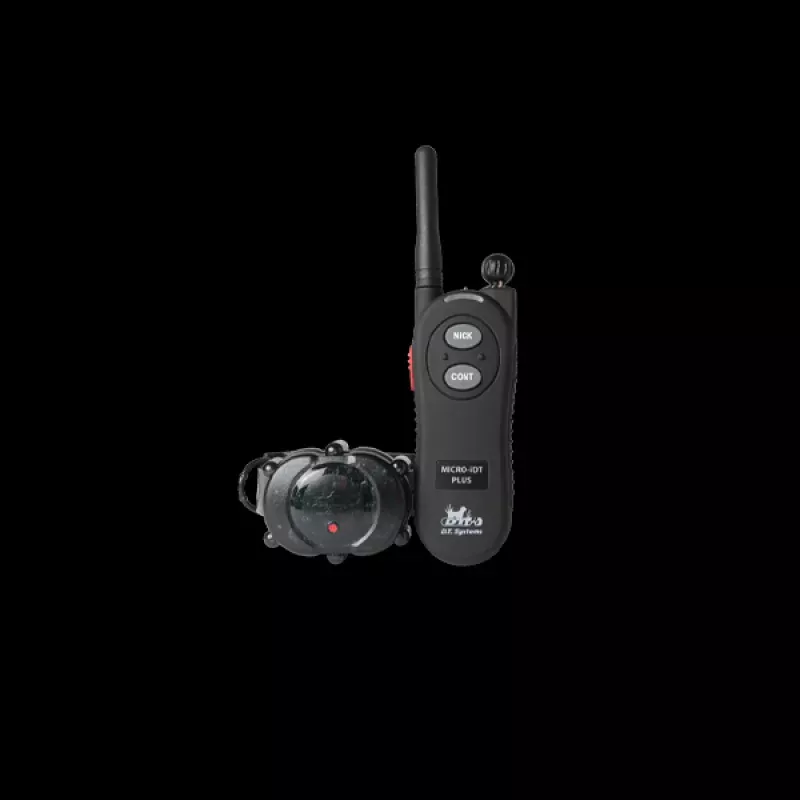 Micro iDT Plus Rechargeable Dog Training Collar Black