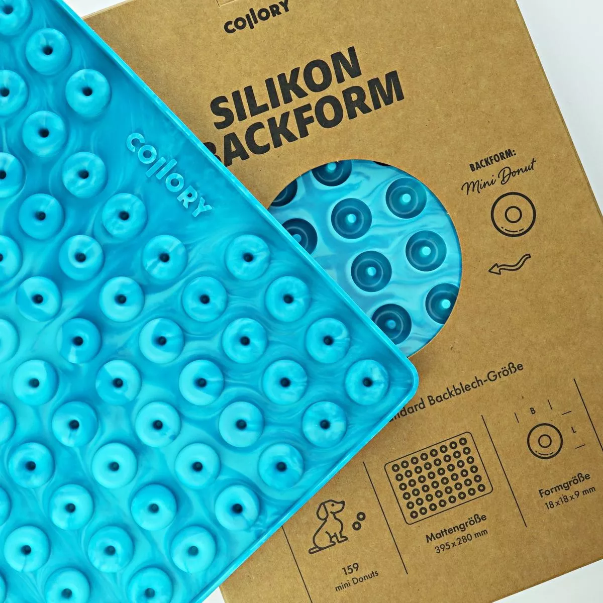 MINI DONUT // baking mat – Marble Turquoise