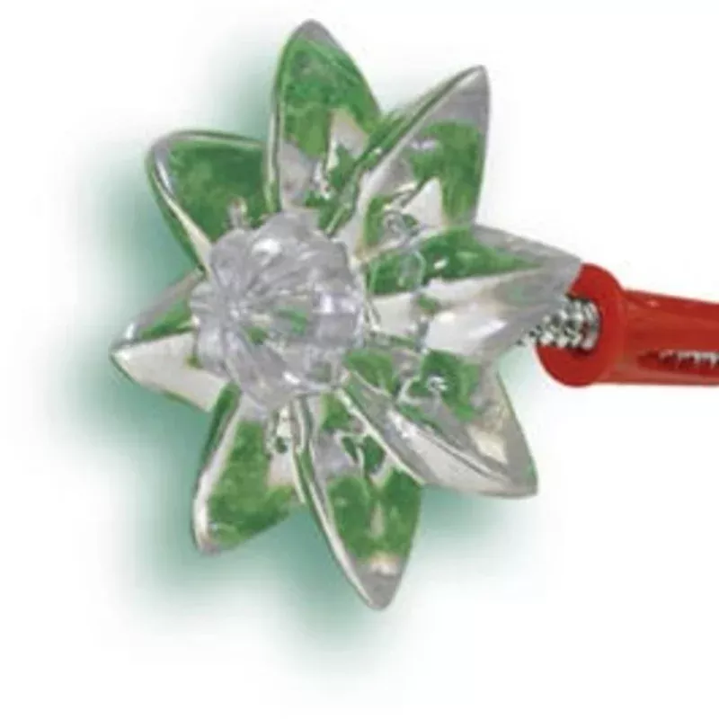 Mirror Rosette With Buds, Clear Plastic, 4-Pk.