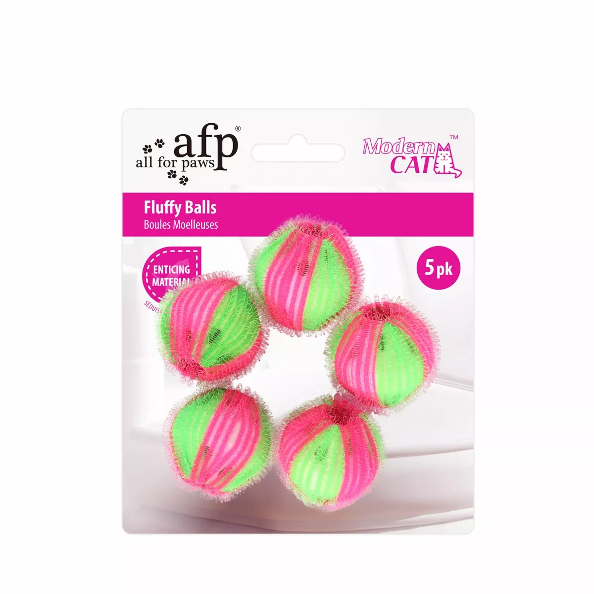 Modern Cat Fluffy Balls 5 / pk