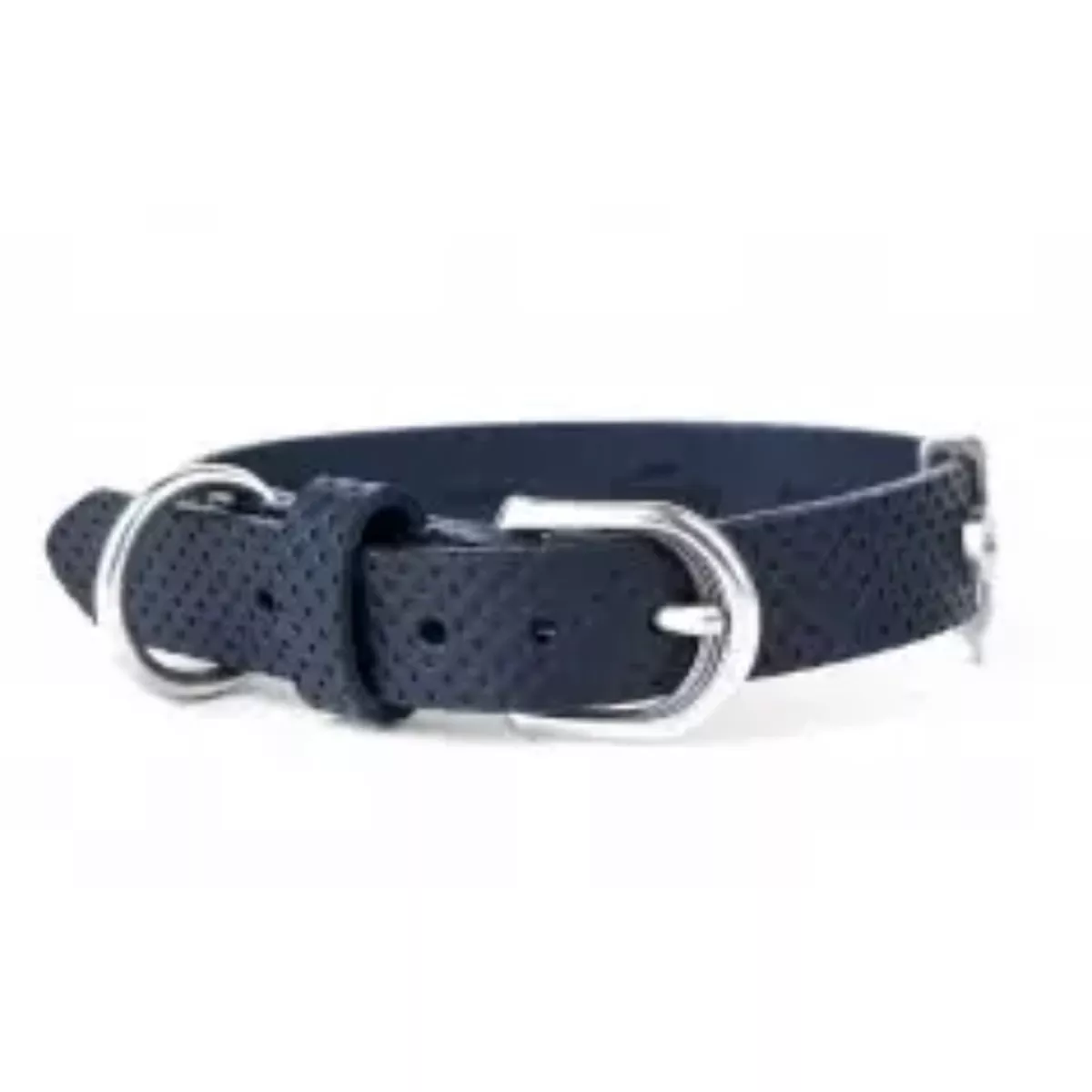 MONZA COLLAR 55CM BLUE LEATHER