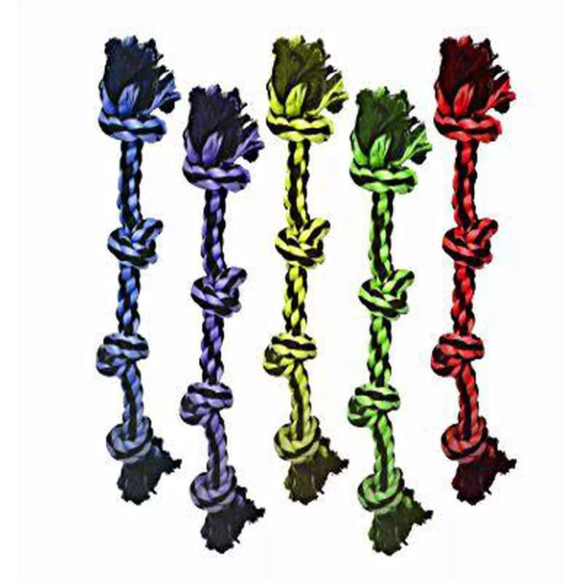 Multipet Nuts for Knots 4-Knot Rope Dog Toy