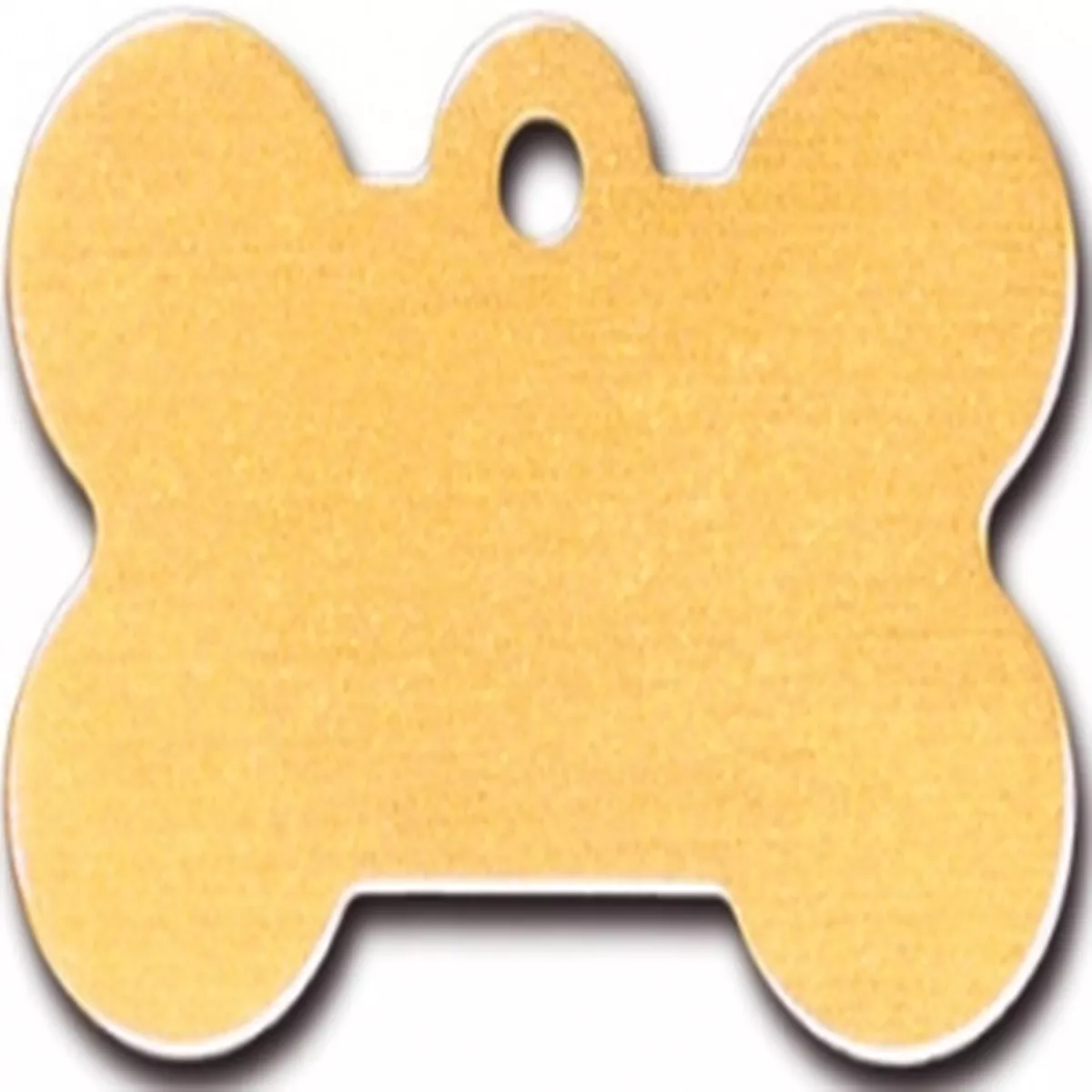 MUSTARD BONE SHAPED ID TAG