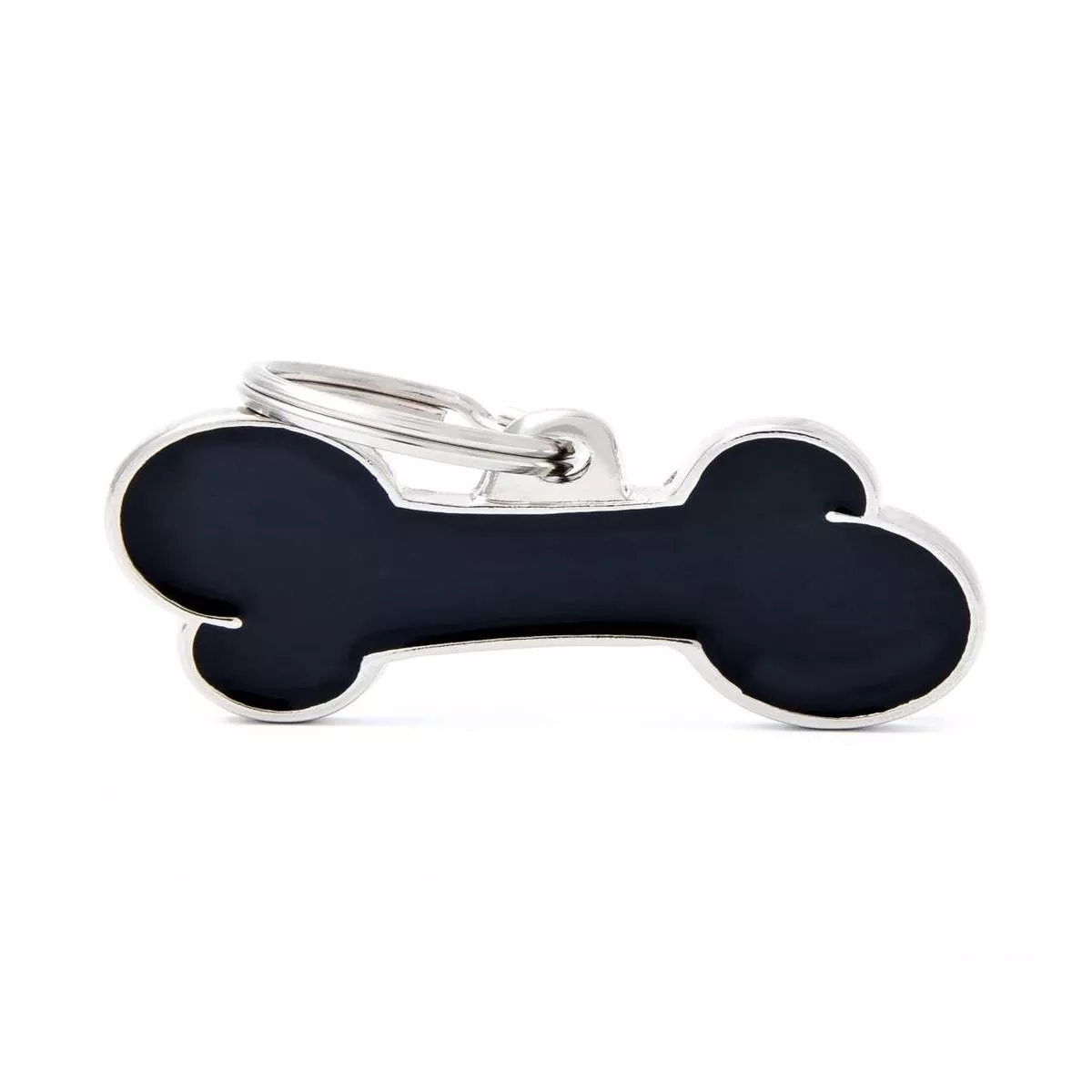 MyFamily Classic Bone Pet ID Tag, Black