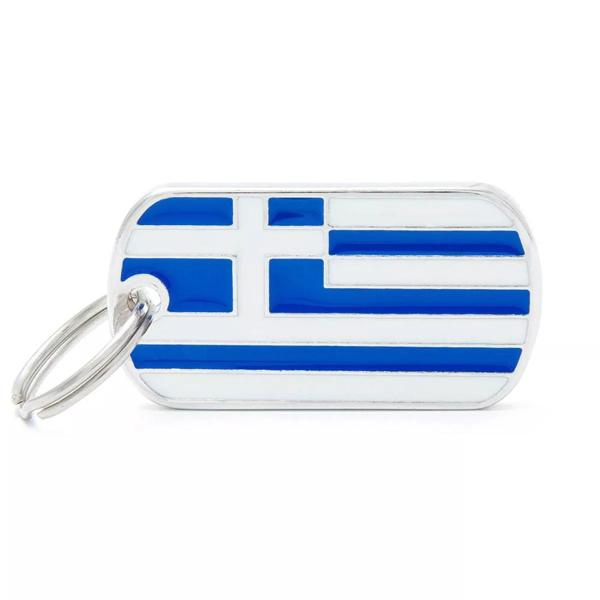 MyFamily Flags Greece Pet ID Tag, Medium