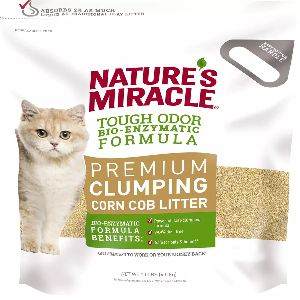 Nature’S Miracle Premium Clumping Corn Cob Litter – 10 LB