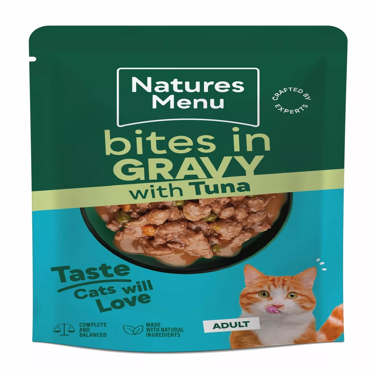 Natures Menu Cat Bites In Gravy Tuna 85g
