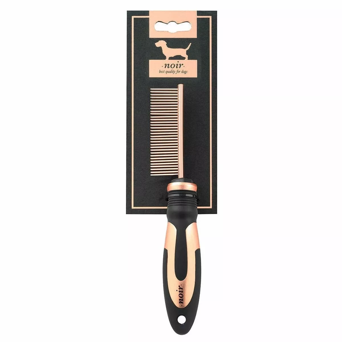 Noir Detangling Comb Fine 22x5CM