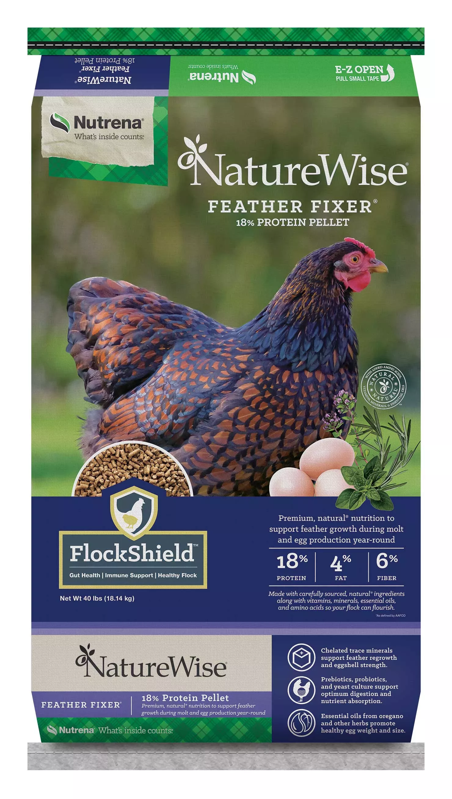 Nutrena, NatureWise Feather Fixer, 40 lbs.
