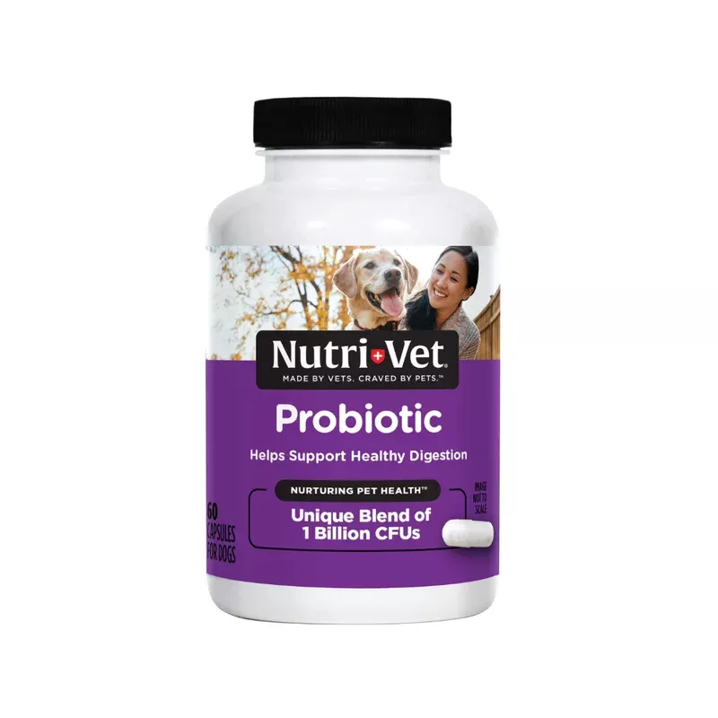 Nutri-vet Probiotics For Dogs – 60Capsules.