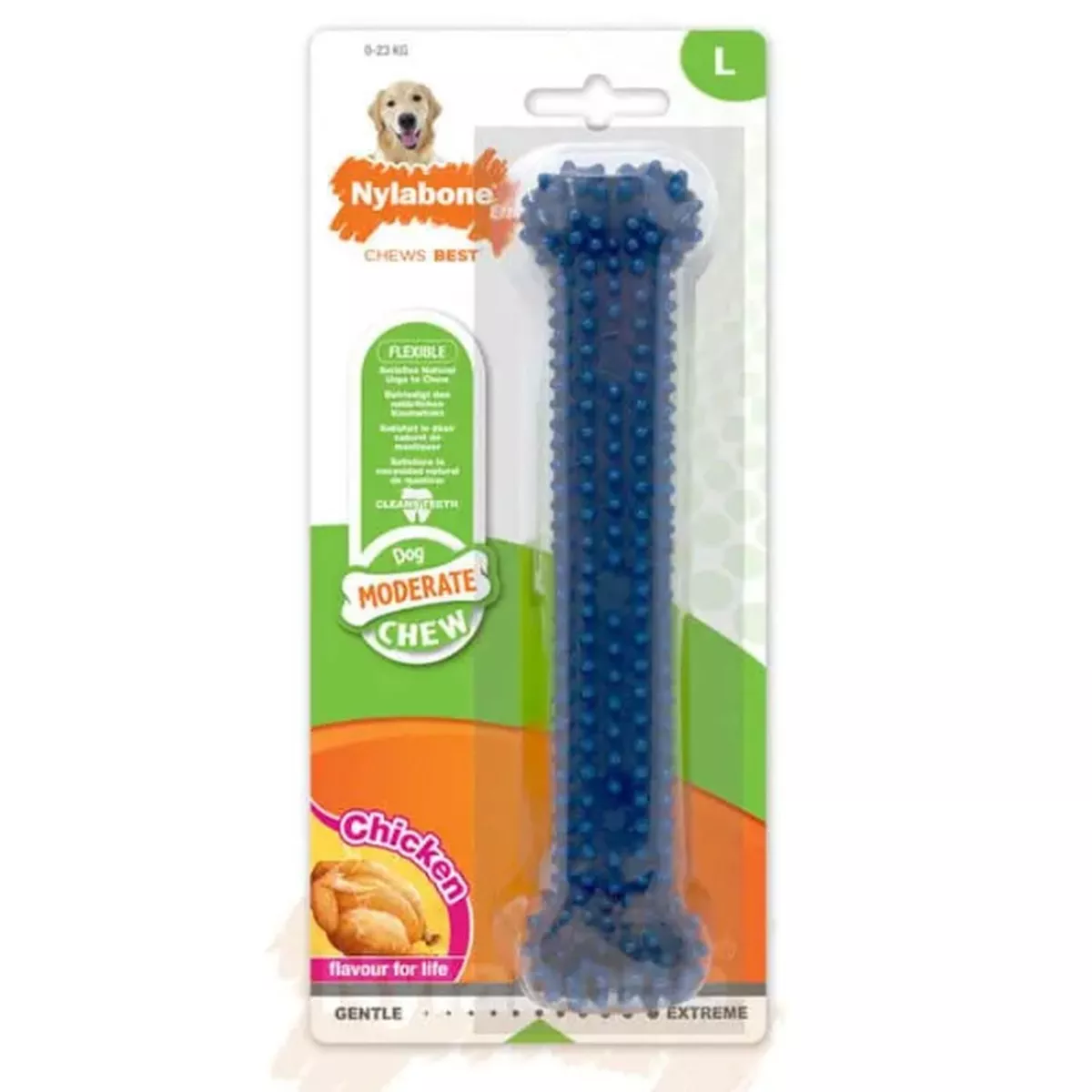 NYLABONE DENTAL CHEW BONE CHICKEN LARGE