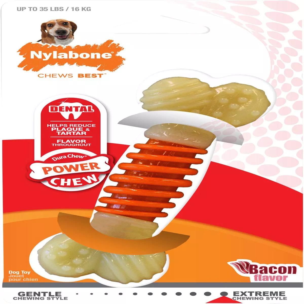 Nylabone Power Chew Pro Action Dental – BACON | WOLF