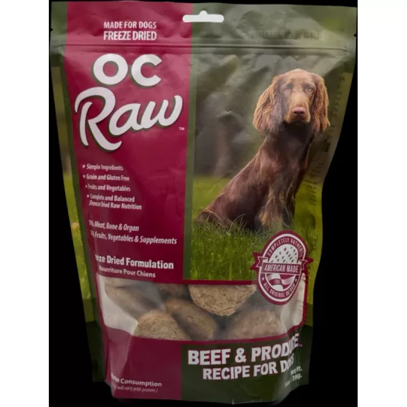 OC Raw Freeze-Dried Beef & Produce