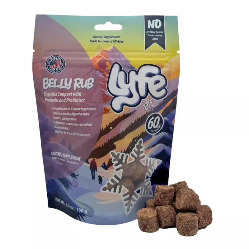 OC Raw Lyfe Cold Press Belly Rub Digestive Support w/ Prebiotics & Probiotics