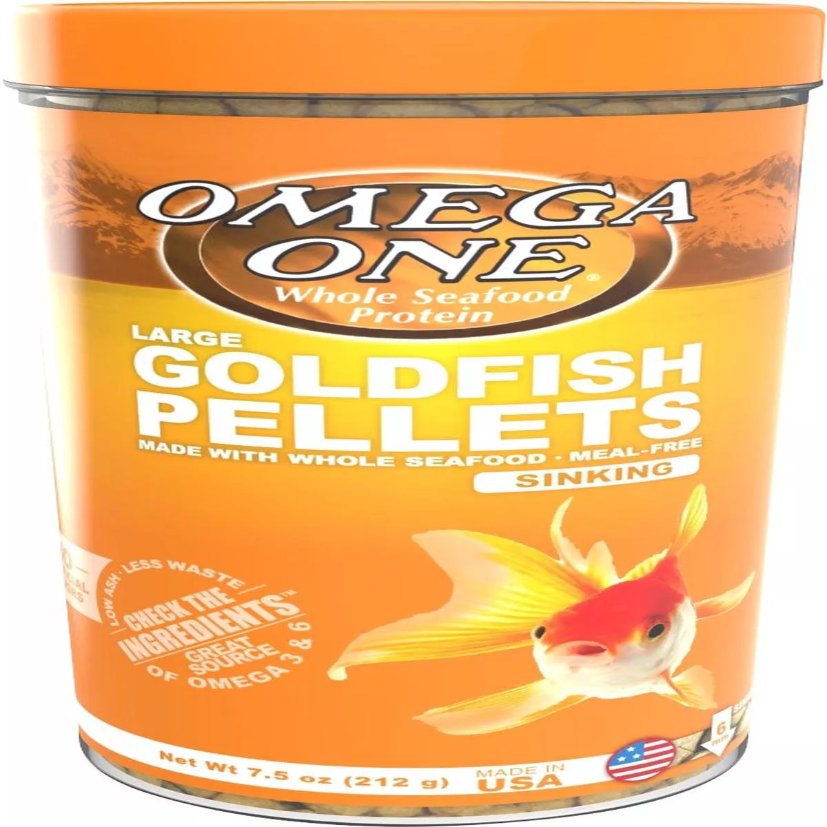 Omega One Goldfish Pellet – LG-7.5 OZ