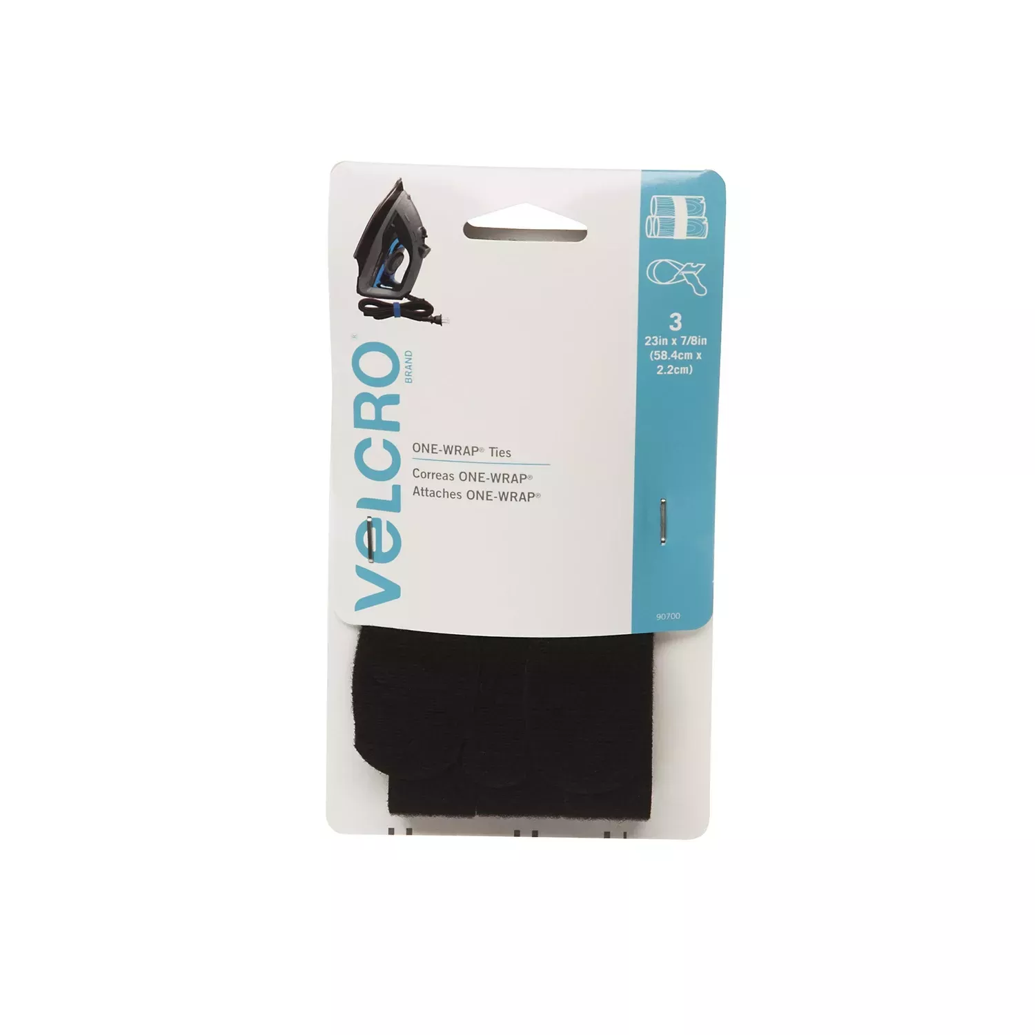 One-wrap Medium Nylon Strap 23 In. L 3 Pk