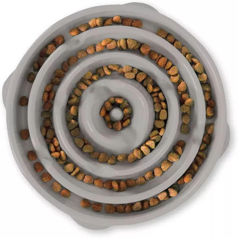 Outward Hound Fun Feeder Drop Grey Lrg